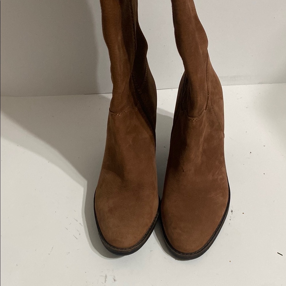 Lucky Brand Pembe Brown Leather Over the Knee Riding Boots Women's Size 6.5 M - Picture 7 of 13